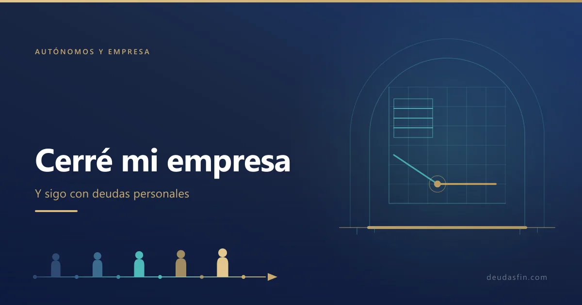 Cerré mi empresa y sigo con deudas personales: qué opciones tienes