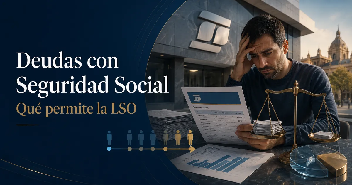 ¿Puedo cancelar mis deudas con la Seguridad Social con la LSO?