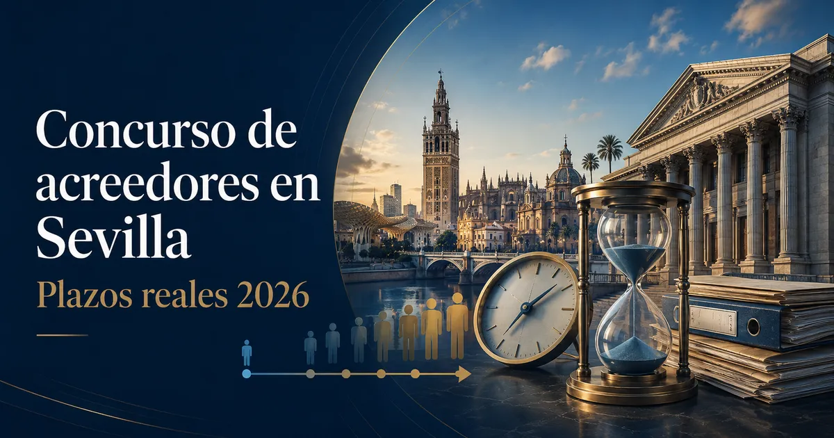 Cuánto tarda un concurso de acreedores en Sevilla en 2026: plazos reales y pendencia crítica