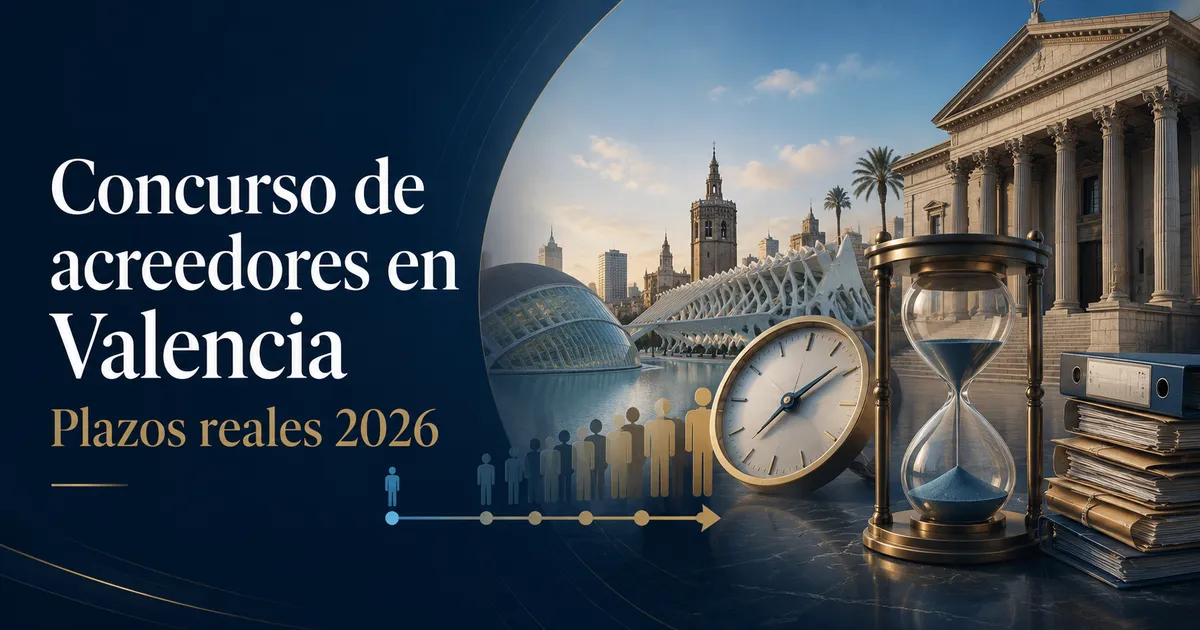 Cuánto tarda un concurso de acreedores en Valencia en 2026: plazos reales y atasco judicial